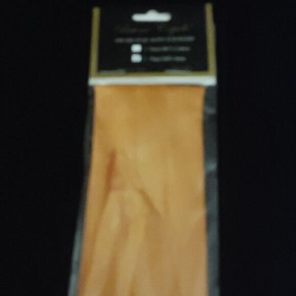 BRUNO CAPELO FASHION 3 PLEAT SATIN HAT BAND. COPPER/RUST - Picture 2 of 2